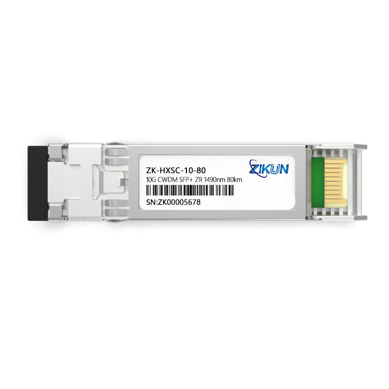 CWDM 10G SFP+ ZR 80km 1490nm SFP Optical Connector Module EML LD